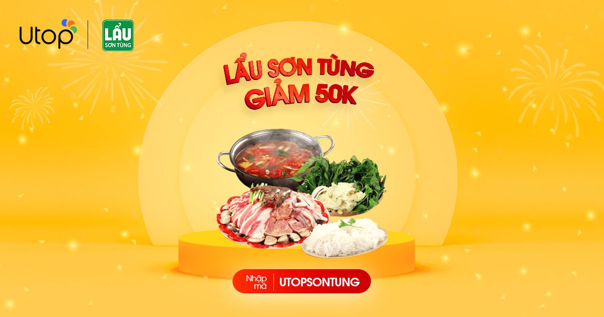 Khuyến mãi lẩu sơn tùng trên Utop