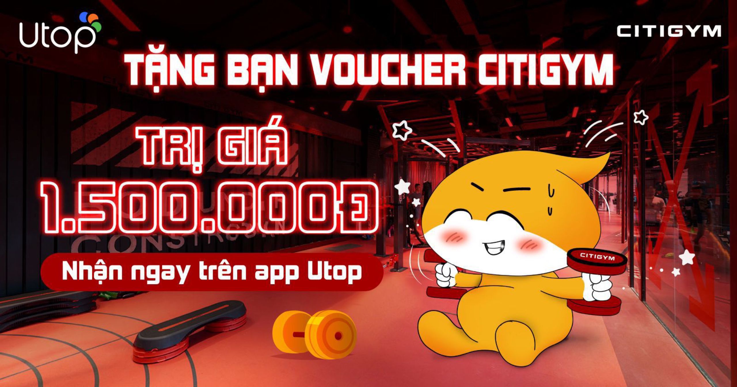 Khuyến mãi Citigym trên Utop