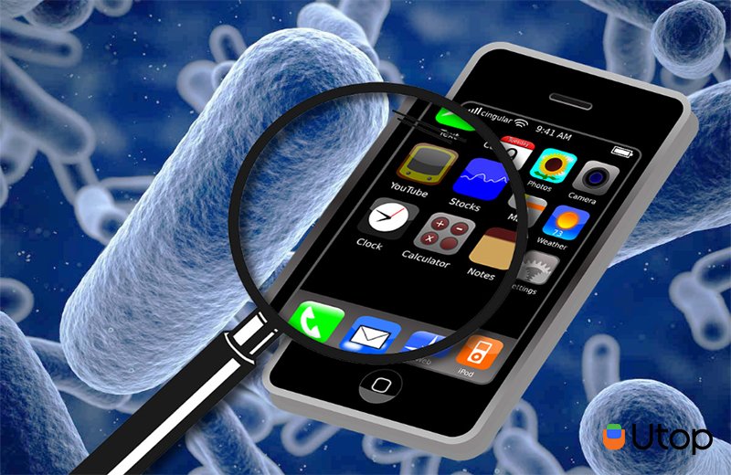 Phát hiện vi khuẩn gây bệnh trên điện thoại