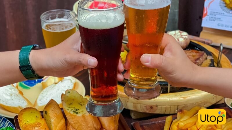 Rất nhiều loại bia và đồ nướng