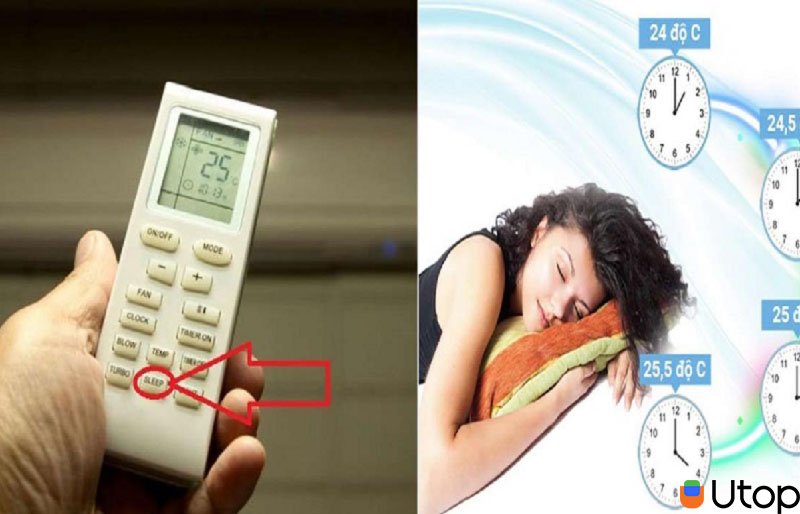 Khi sử dụng điều hòa vào ban đêm, nên đặt ở chế độ ngủ hoặc hẹn giờ tắt/mở