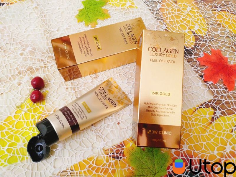 3W Clinic Collagen Luxury Gold Peel Off Pack - Mặt nạ lột đáng thử
