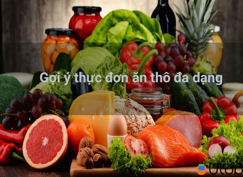 3. Gợi ý thực đơn ăn sống đa dạng mỗi ngày