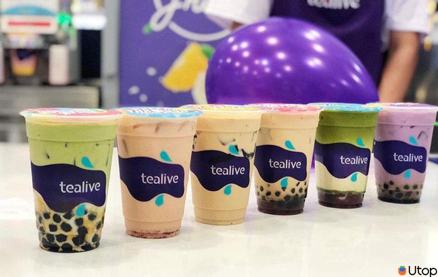 1. Thưởng thức trà đậm tại Tealive 