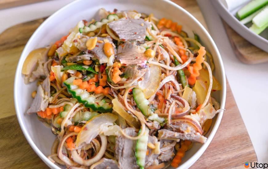 Gỏi bê hoa chuối