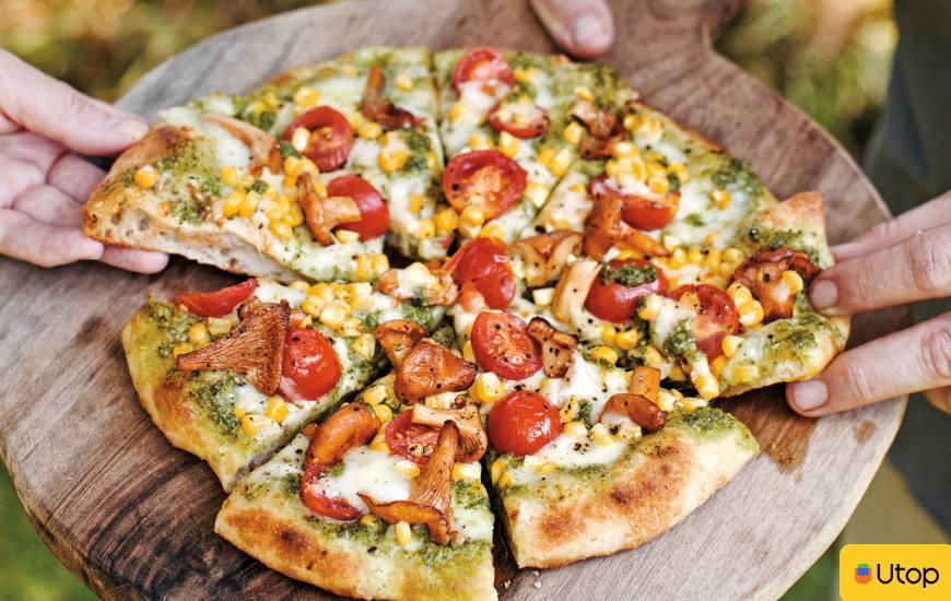 Pesto Pizza - Hải sản nhồi phô mai thơm lừng