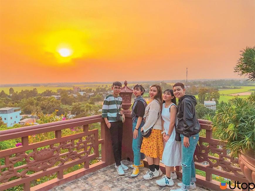 Chùa Kim Tiên nhìn từ trên cao 