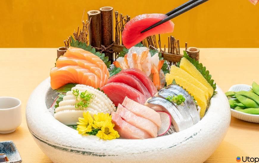 Các phần sushi và sashimi độc đáo