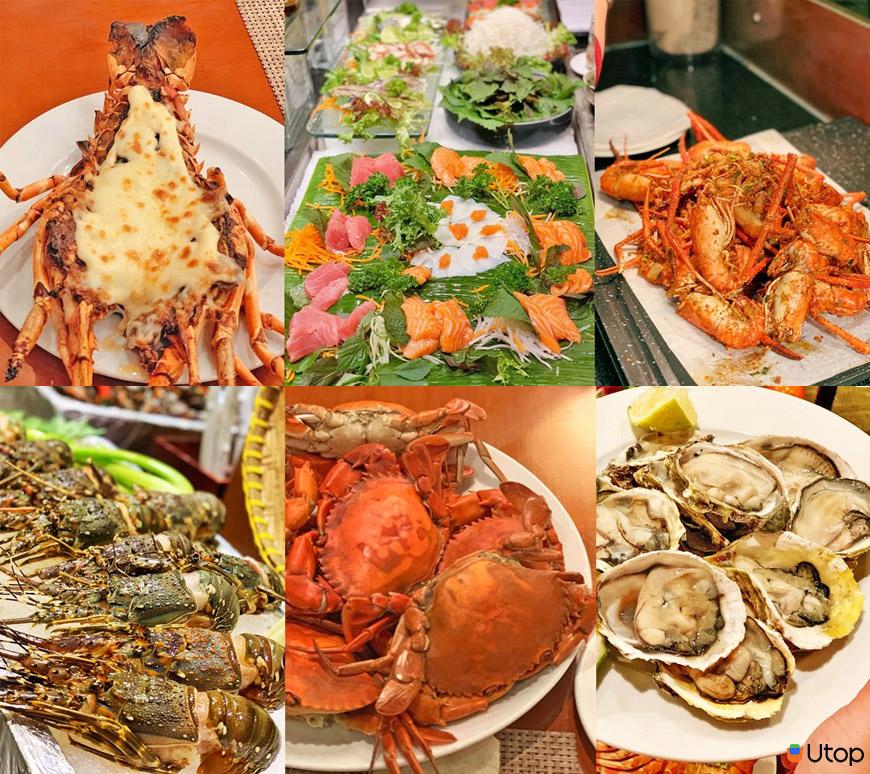 Thực đơn buffet cao cấp hải sản tươi sống Saigon Prince 4* 