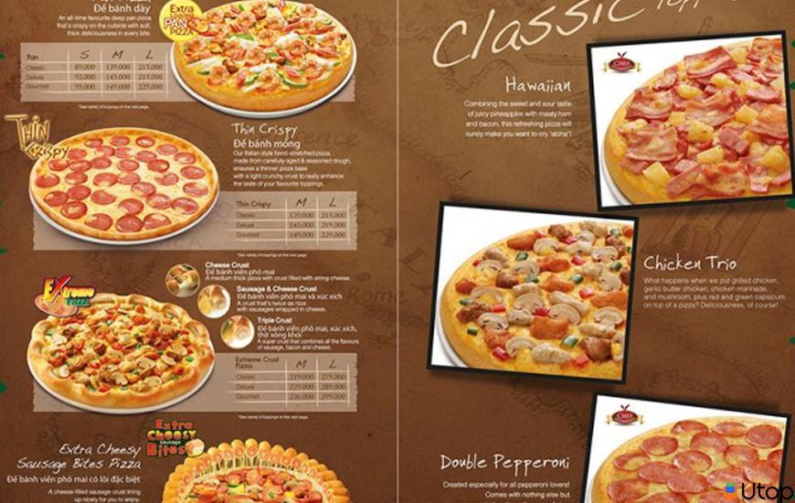 Thực đơn siêu hấp dẫn của Pizza Company