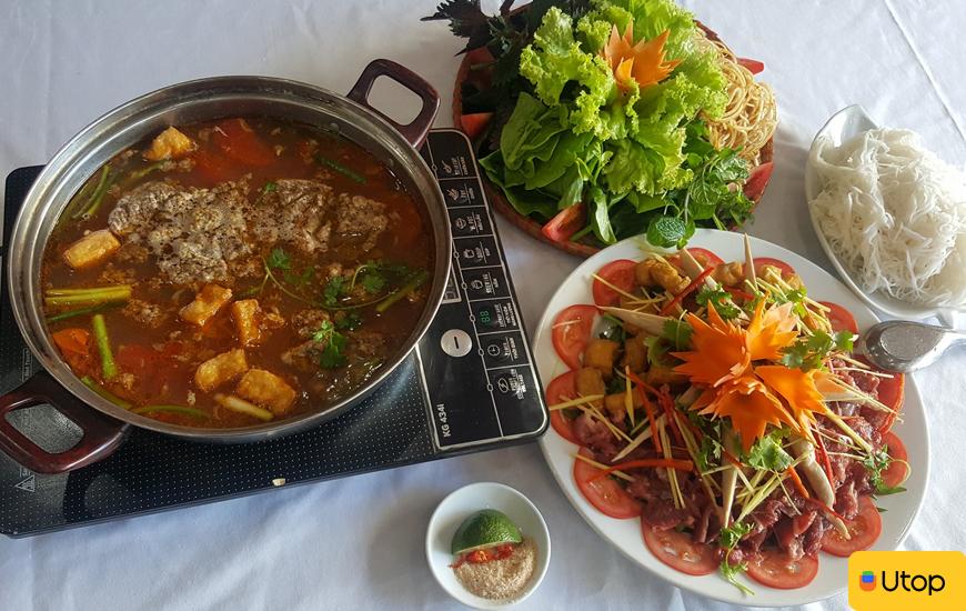 Thực đơn đa dạng với nhiều món ngon tại Nhà hàng Núi Tản - Sannam