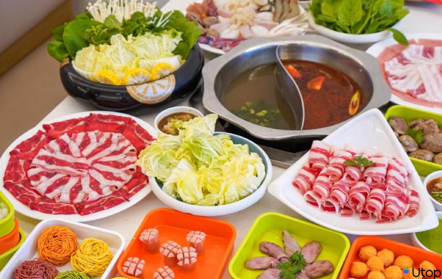 Cảm giác ăn buffet nóng trong nồi vận chuyển Yuhua