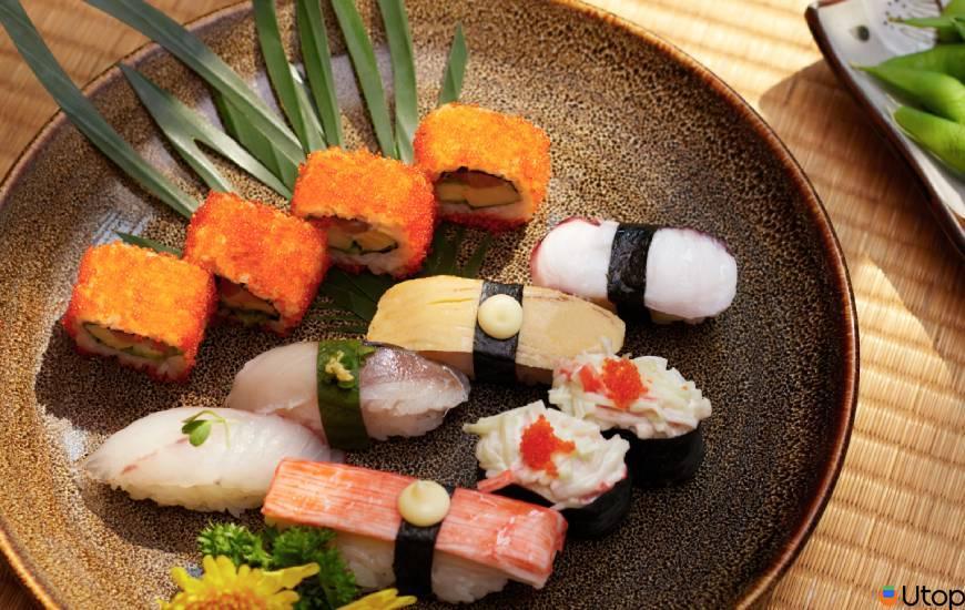 Các phần sushi và sashimi độc đáo