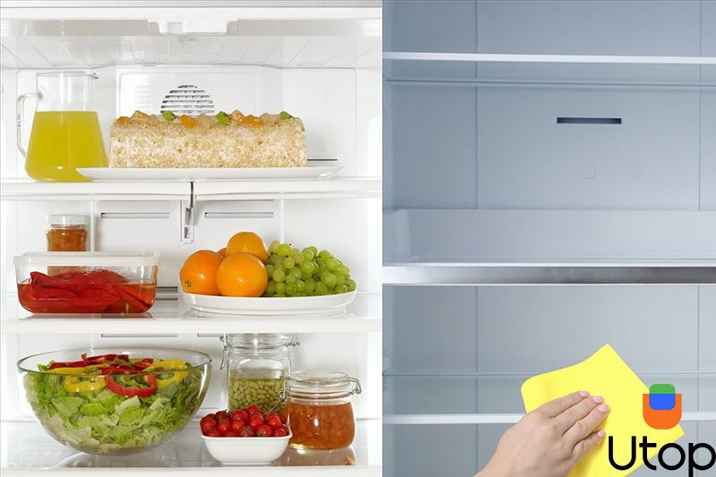 Cách khử mùi hôi trong tủ lạnh bằng cách vệ sinh tủ lạnh thường xuyên