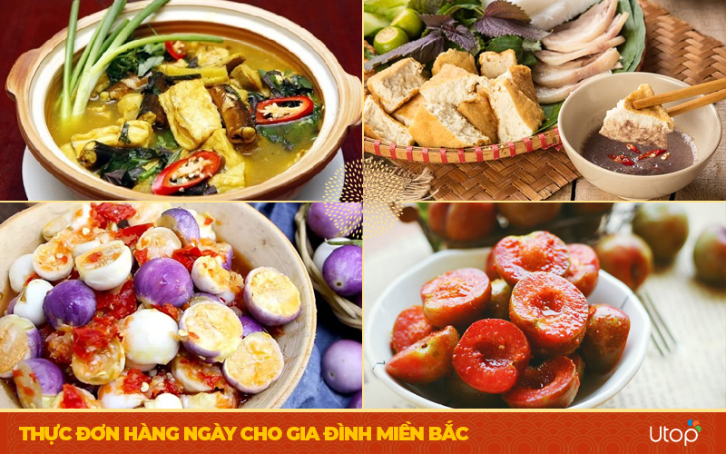 Thực đơn hàng ngày cho gia đình miền bắc