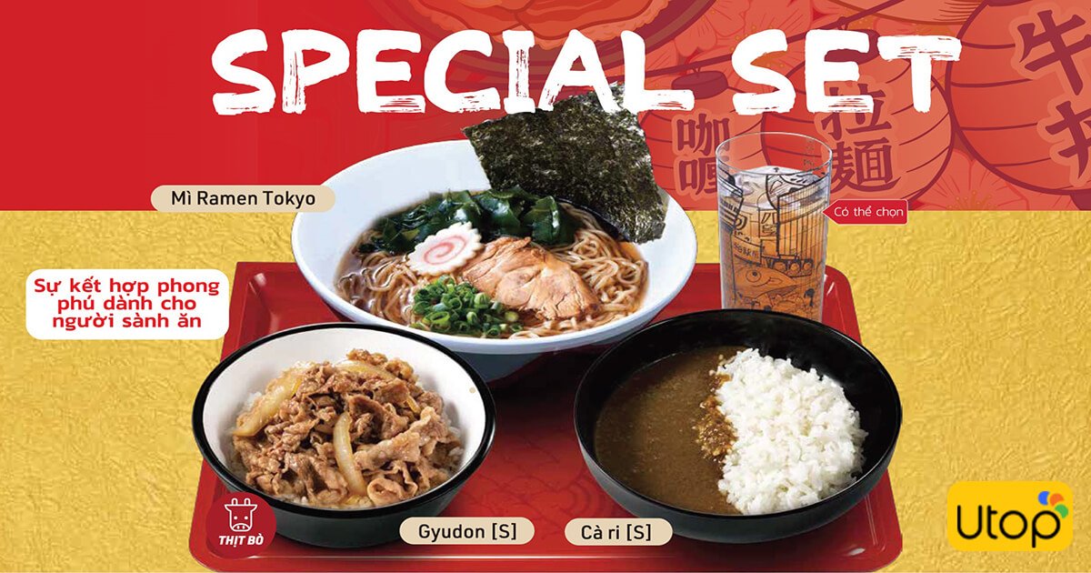 Phiếu giảm giá Sukiya ở Cakhia TV nổi tiếng với cơm thịt bò và mì ramen