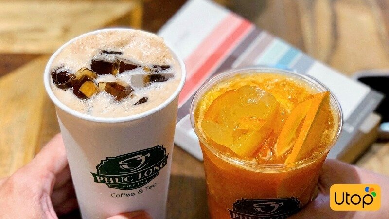 Trà đào là món được ưa chuộng nhất tại Phúc Long Tea